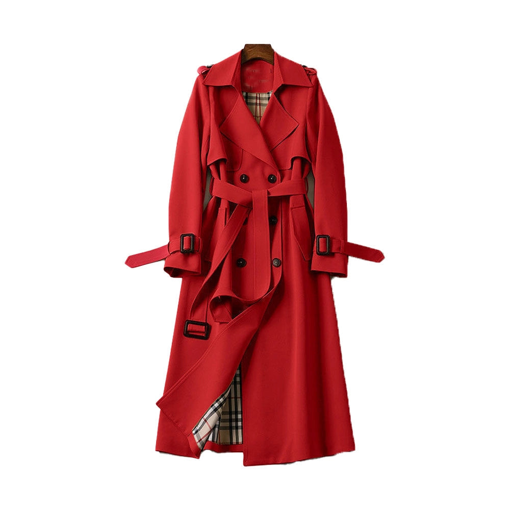 Rosie | Women's Long Double-Breasted Coat - Image 7