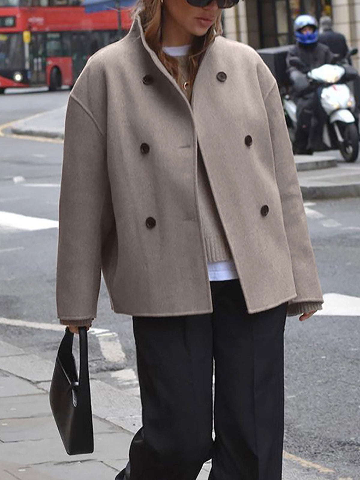 Charlene | Women's Double Breasted Pea Coat - Image 5
