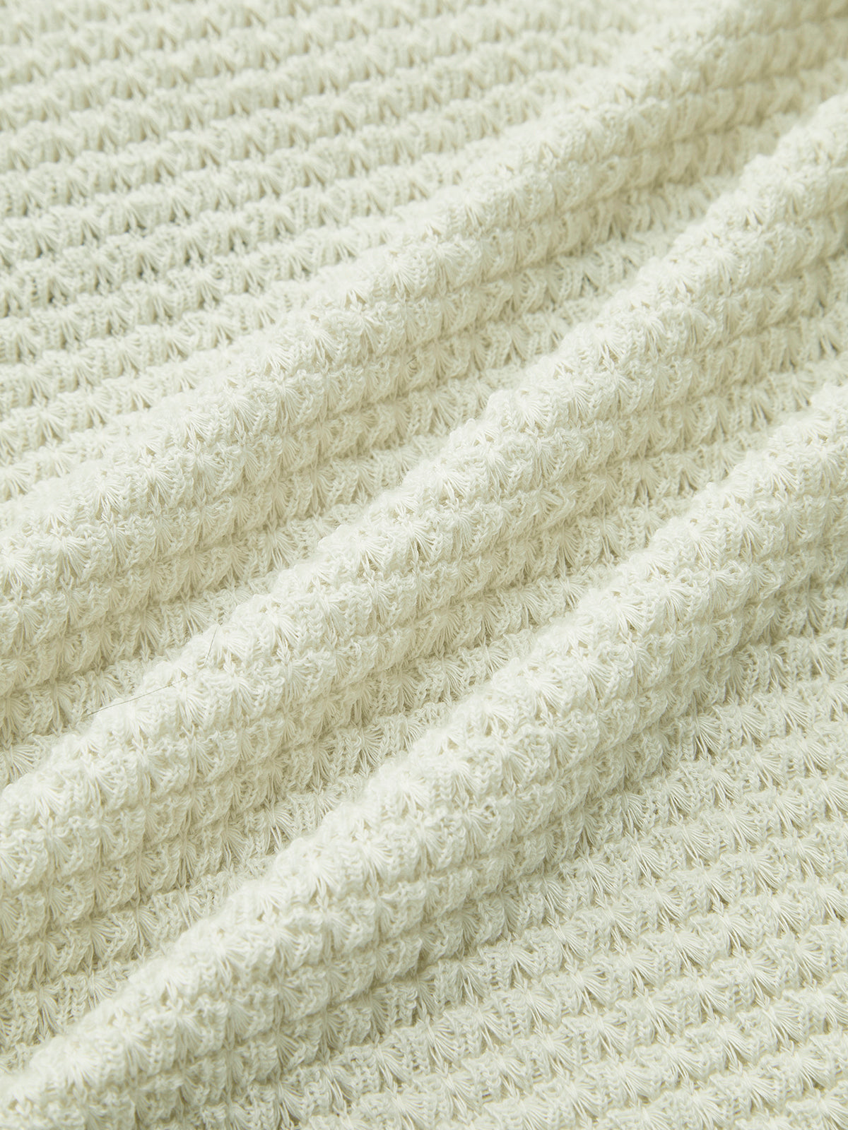 Sage | Women's Fitted Waffle Knit Long Sleeve Top - Image 6