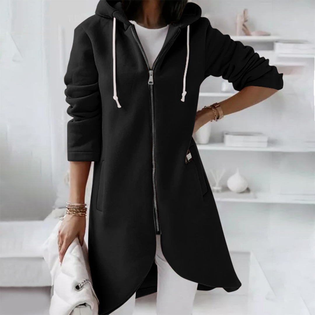 Zoe | Women's Longline Hooded Jacket - Image 7