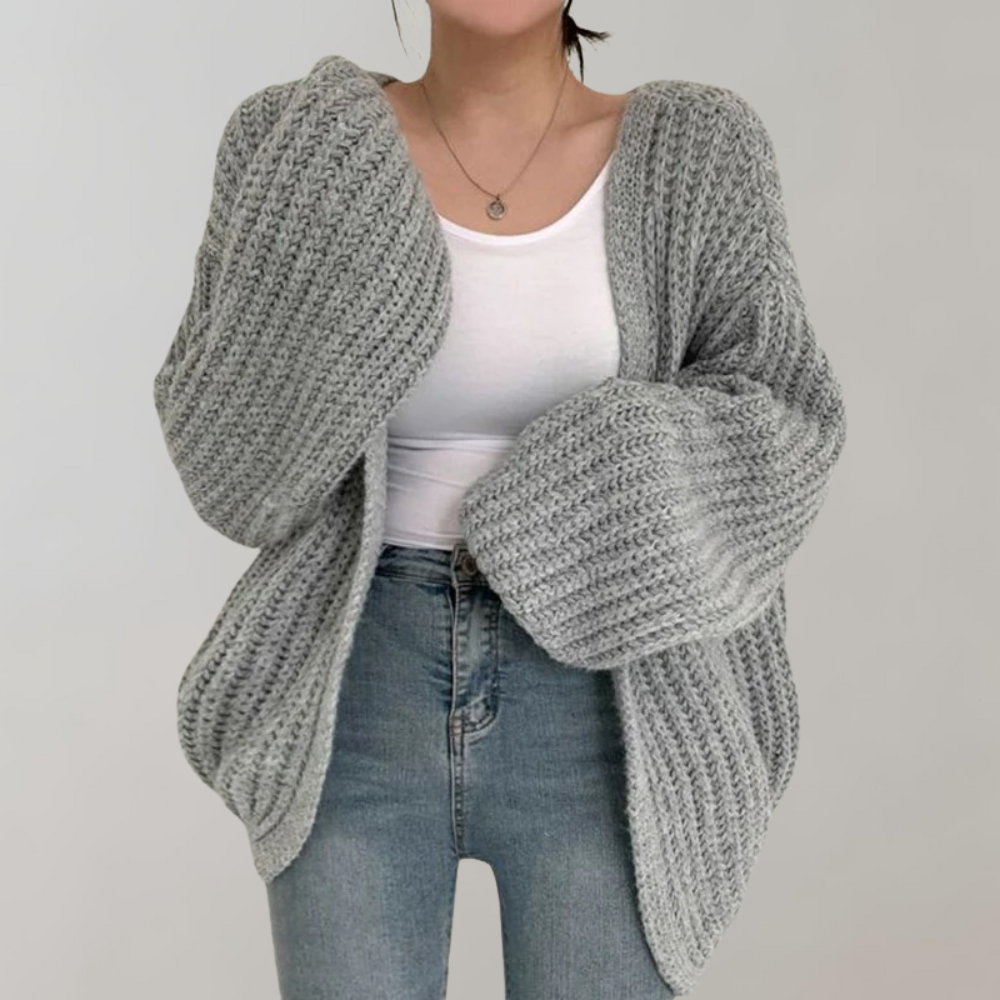 Rose | Women's Oversized Knit Cardigan - Image 6