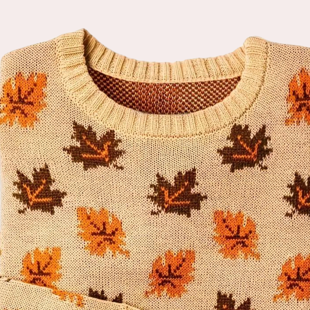 Edith | Women's Patterned Crewneck Sweater - Image 4