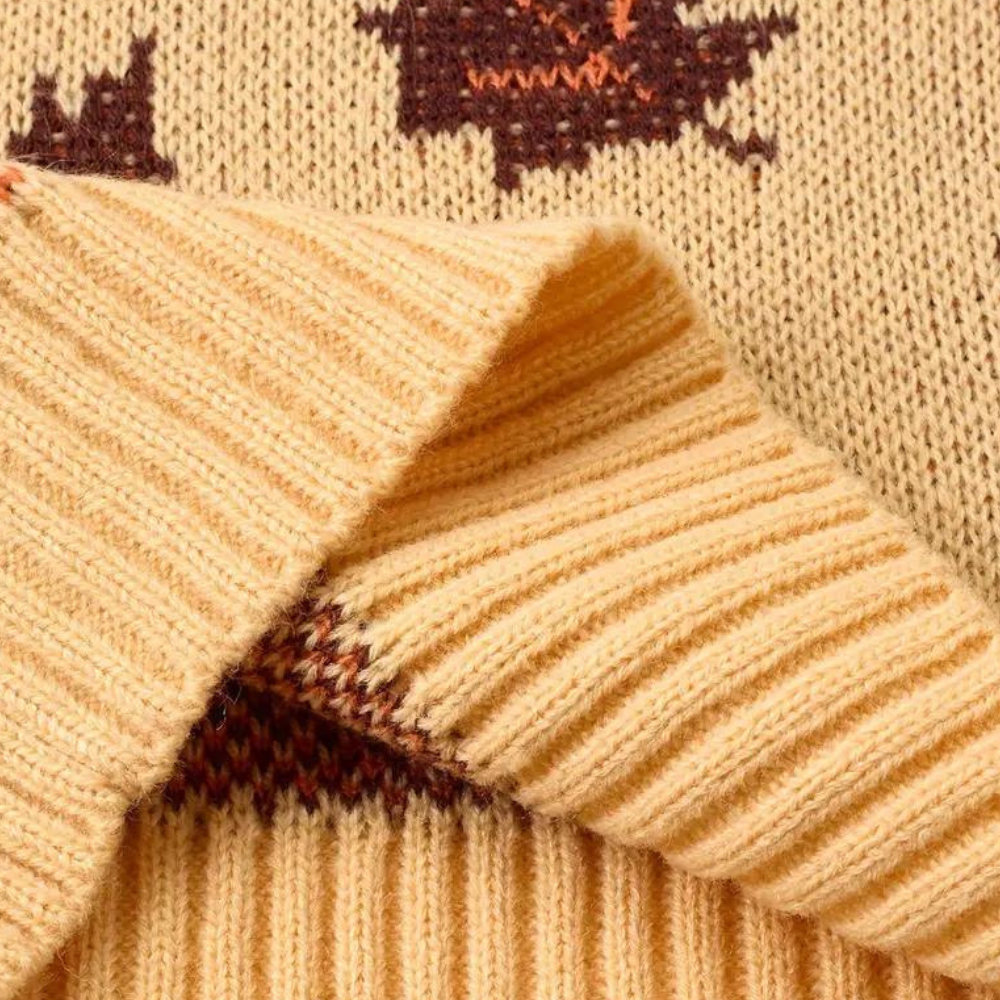 Edith | Women's Patterned Crewneck Sweater - Image 5
