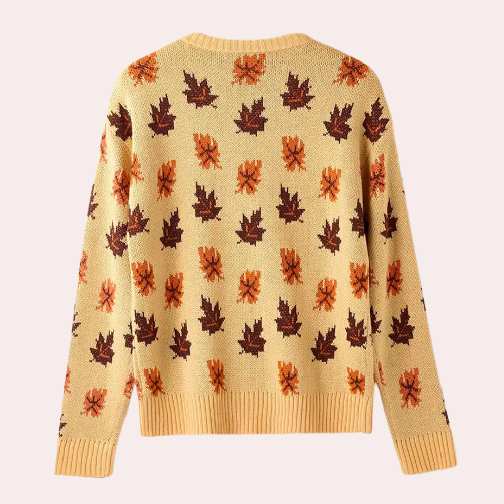 Edith | Women's Patterned Crewneck Sweater - Image 3