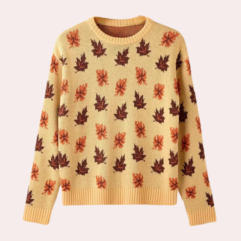 Edith | Women's Patterned Crewneck Sweater - Image 1