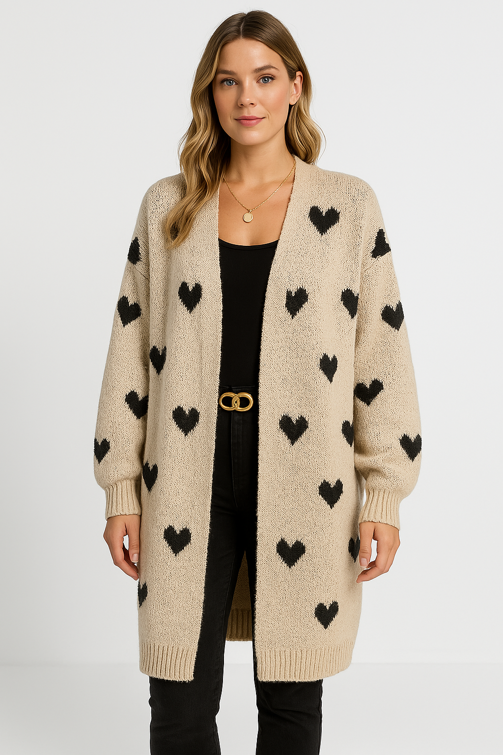 Crystal | Women's Oversized Long Cardigan - Image 1