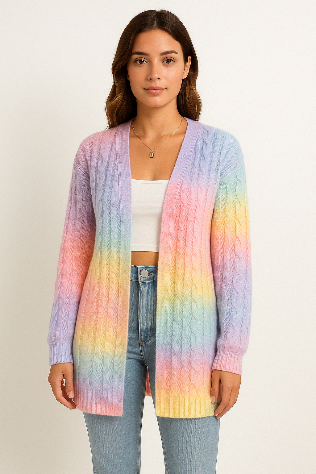 Ann | Women's Long Cardigan Sweater - Image 1