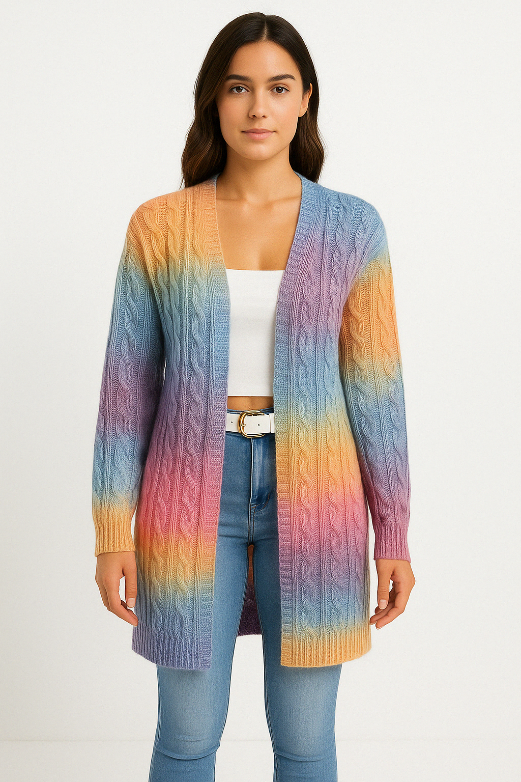 Ann | Women's Long Cardigan Sweater - Image 3