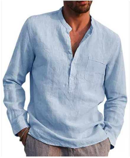 Derrick | Sophisticated Linen Blend Shirt