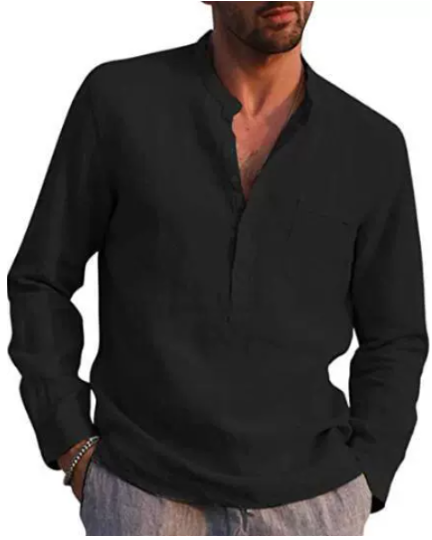 Derrick | Sophisticated Linen Blend Shirt