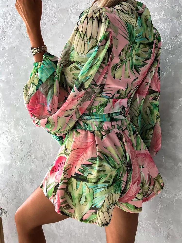 Ariana | Women's Printed Bohemian Style Jumpsuit - Image 3
