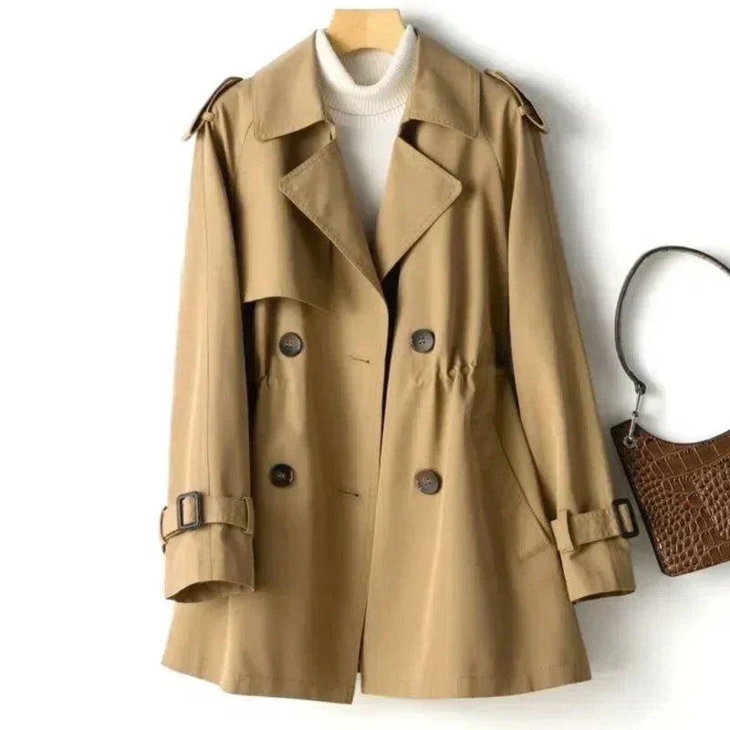 Reba | Women's Double-Breasted Coat Trench Coat - Image 5