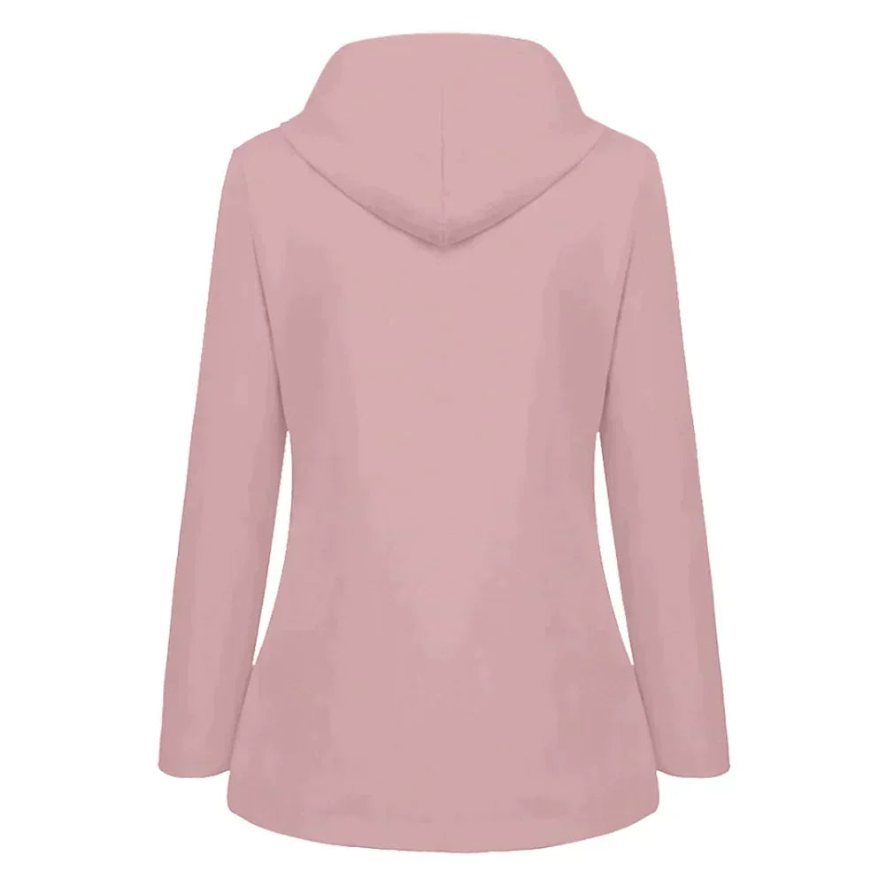 Stacy | Women's A-Line Long Sleeve Pullover Hoodie - Image 3
