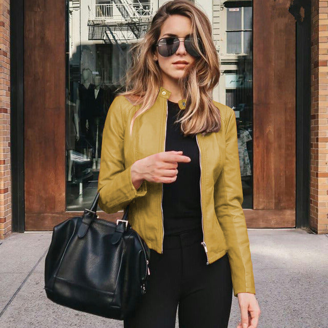 Marcia | Women's Slim Fit Bomber Jacket - Image 4