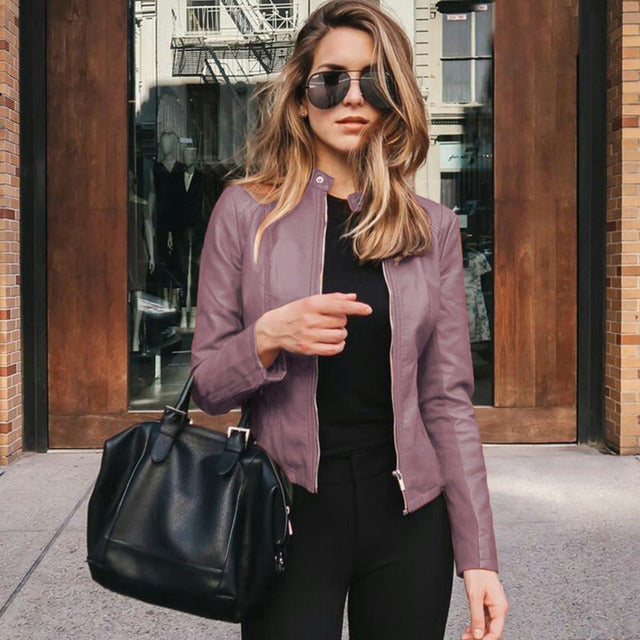 Marcia | Women's Slim Fit Bomber Jacket - Image 7