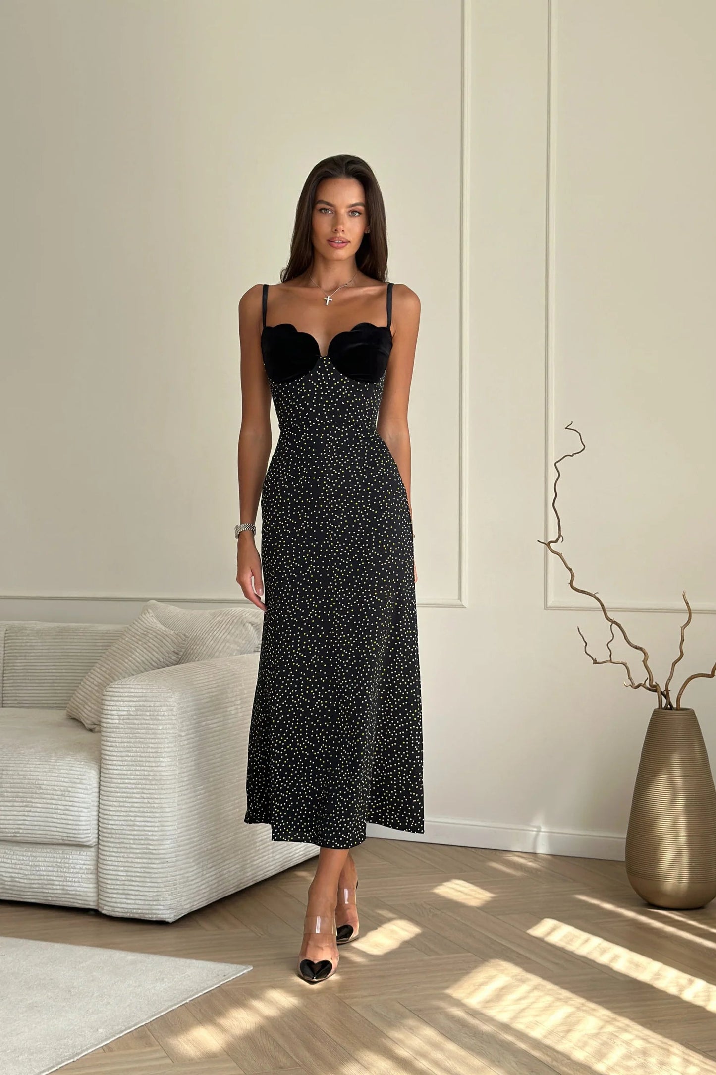 Holly | Elegant Einsatz Midi Dress for Every Occasion - Image 2