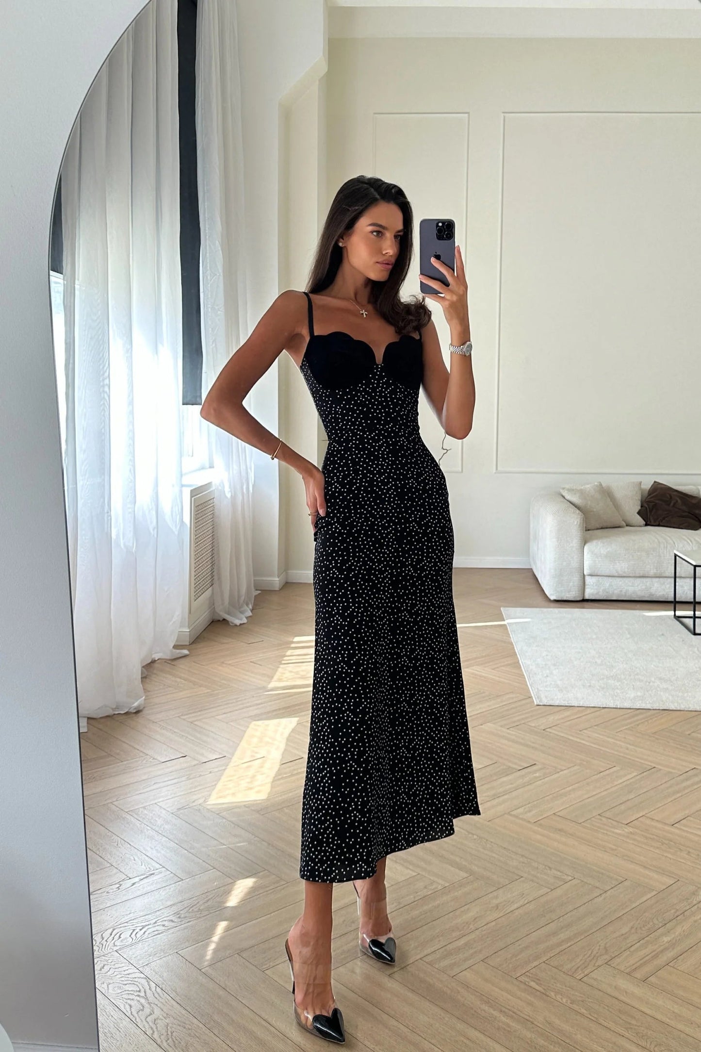Holly | Elegant Einsatz Midi Dress for Every Occasion - Image 3