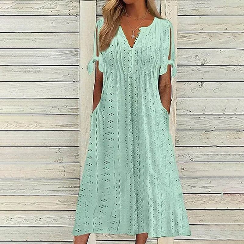 Lena | Elegant Sweet Breeze Summer Dress - Image 5