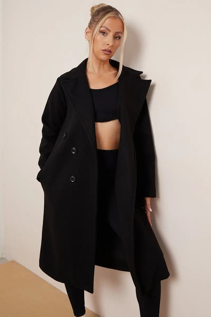 Stella | Women's Double Breasted Belted Coat - Image 7