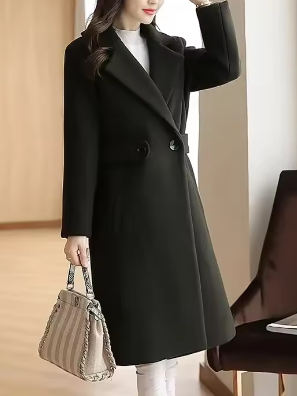 Felicia | Women's Belted Midi Coat - Image 9