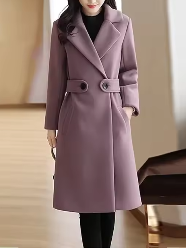 Felicia | Women's Belted Midi Coat - Image 10