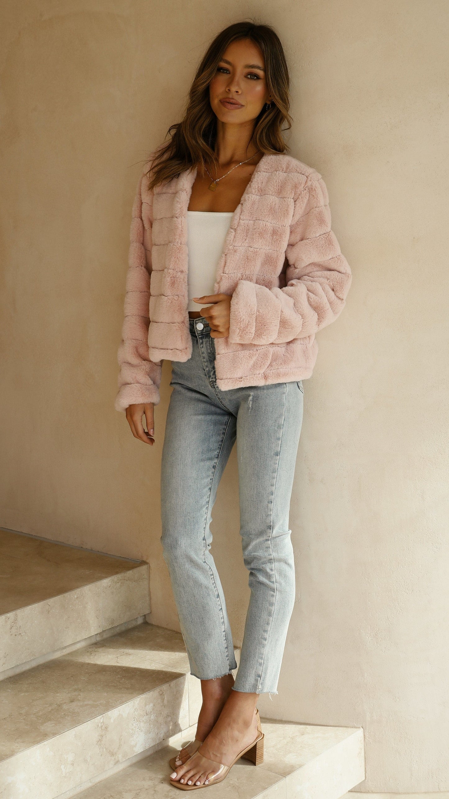 Nancy | Women's Cropped Faux Fur Jacket - Image 30