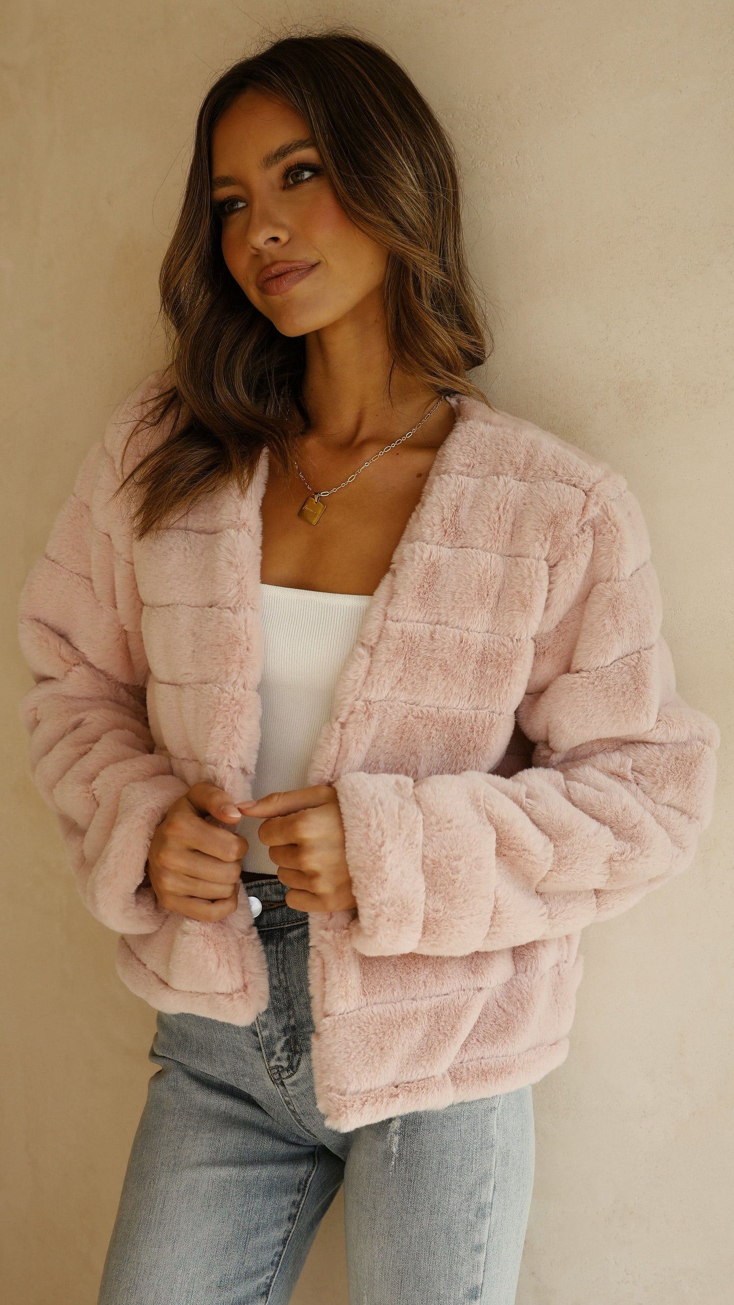 Nancy | Women's Cropped Faux Fur Jacket - Image 29