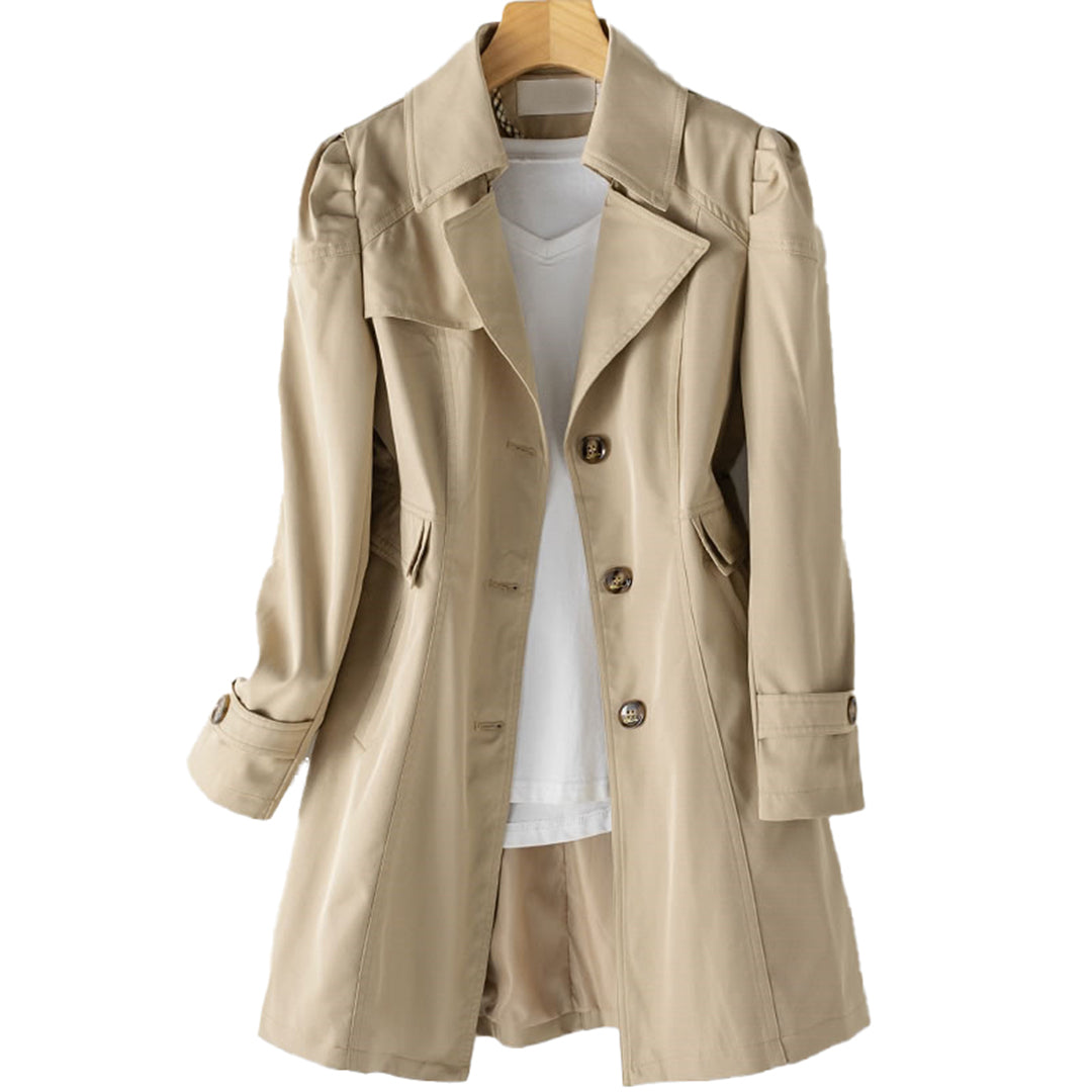 Leslie | Women's Fit-and-Flare Trench Coat - Image 3