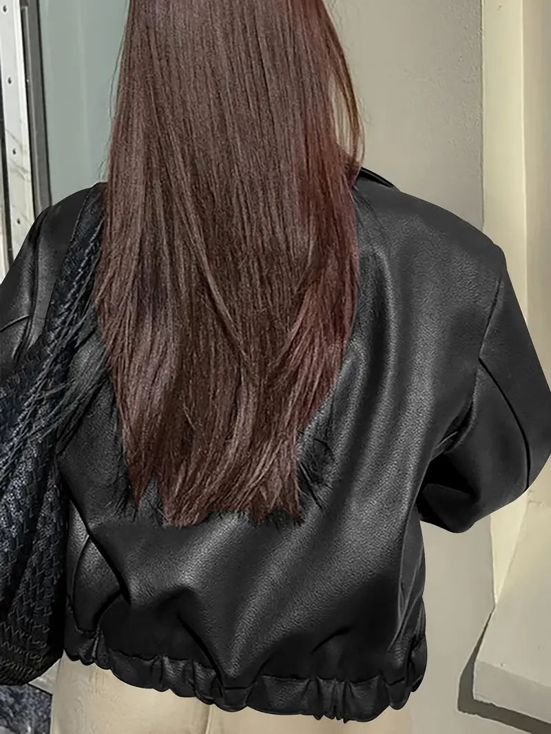 Karen | Women's Relaxed Fit Zip-Up Bomber Jacket - Image 8