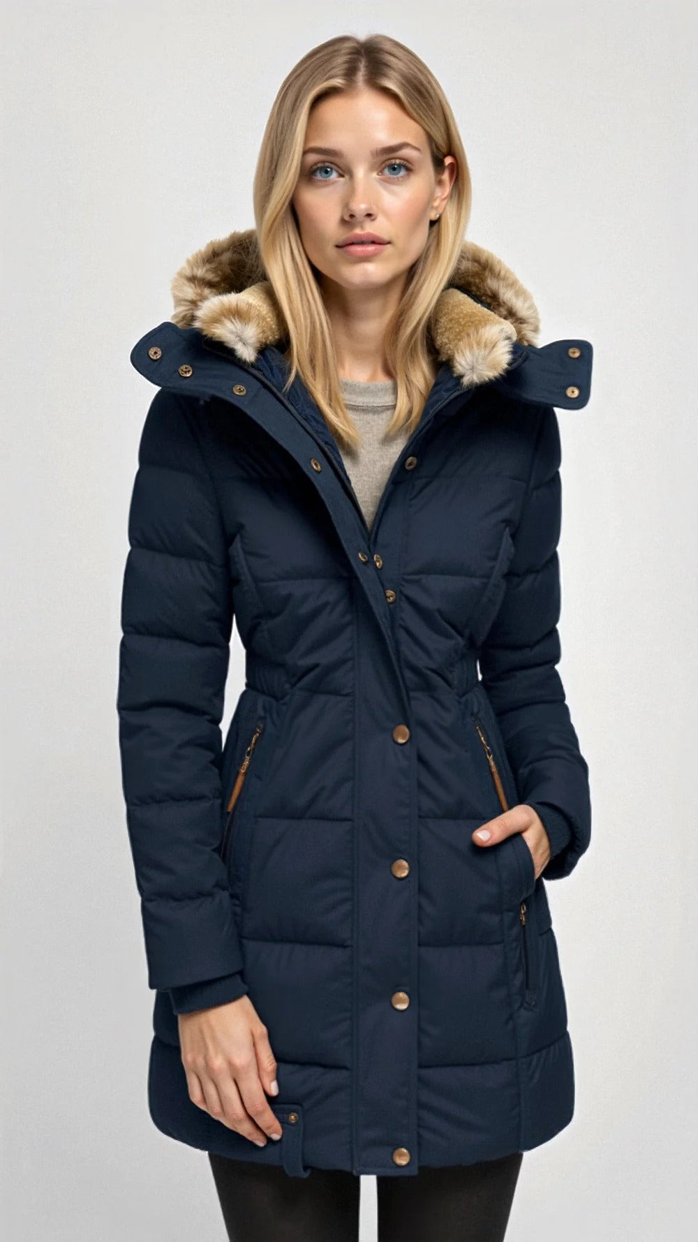 Whitney | Women's Hooded Puffer Jacket - Image 5