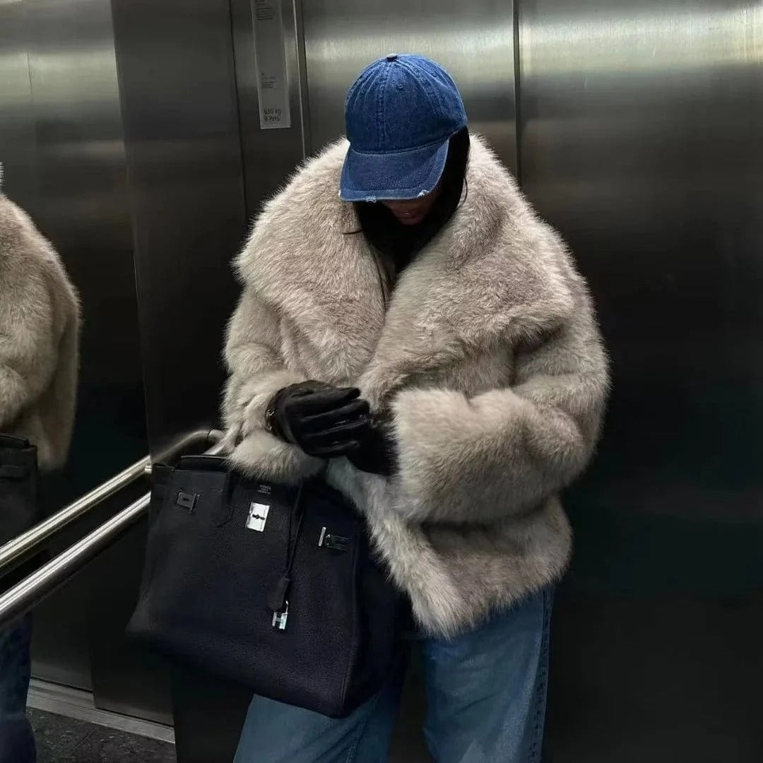 Katrina | Women's Oversized Fur Coat - Image 2