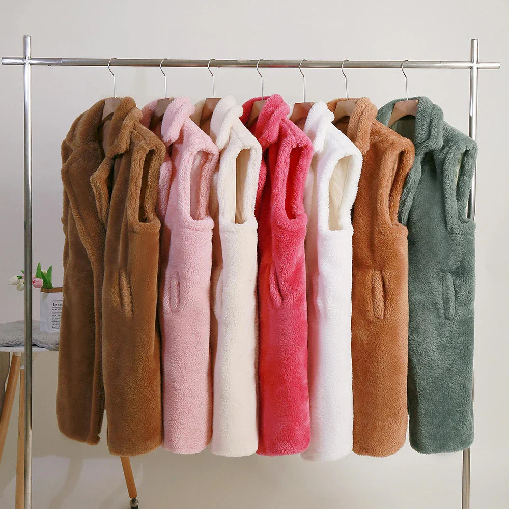 Lola | Women's Sleeveless Long Coat Vest - Image 6