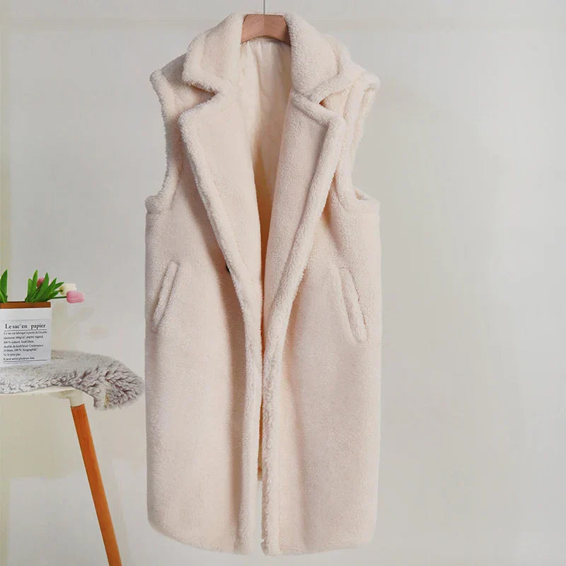 Lola | Women's Sleeveless Long Coat Vest - Image 4