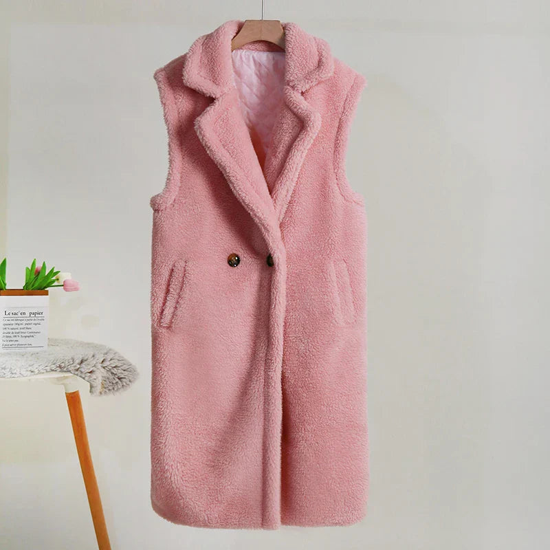 Lola | Women's Sleeveless Long Coat Vest - Image 5