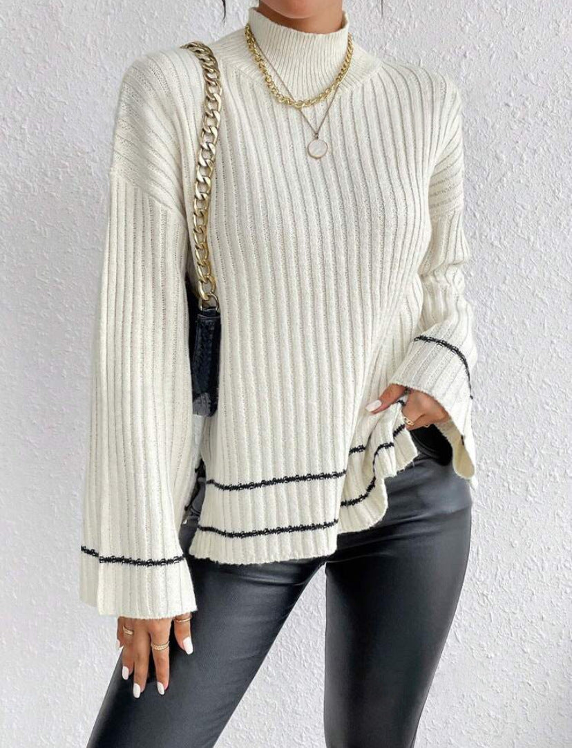 Alison | Women's Turtleneck Ribbed Sweater - Image 6