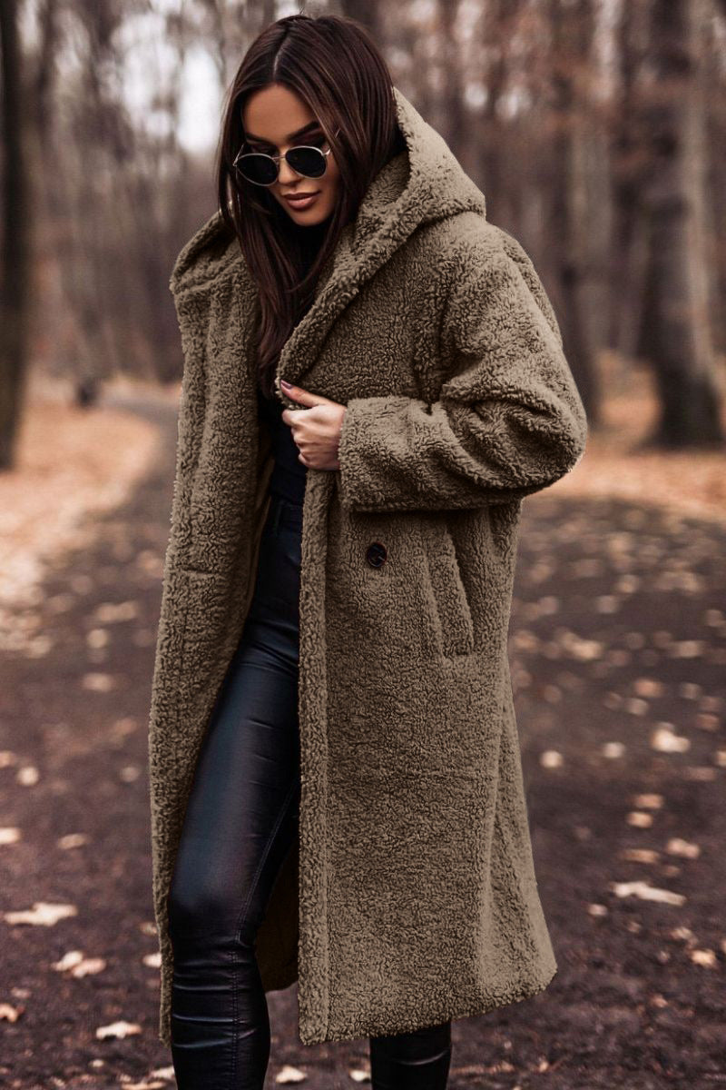 Lexi | Women's Long Hooded Coat - Image 4