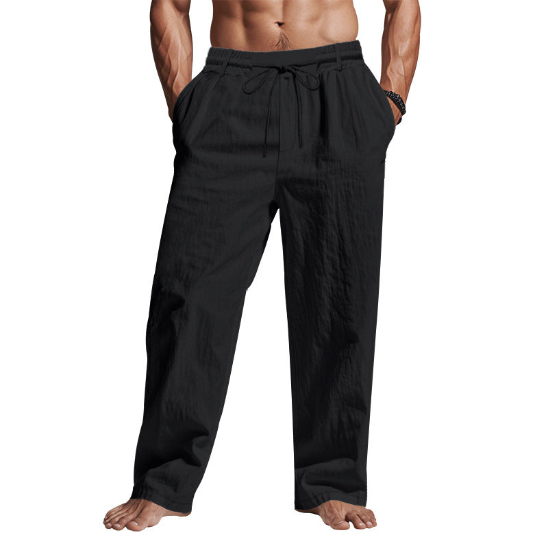 Barney | Men’s Linen Trousers – Relaxed Fit, Breathable Full Length Pants - Image 5