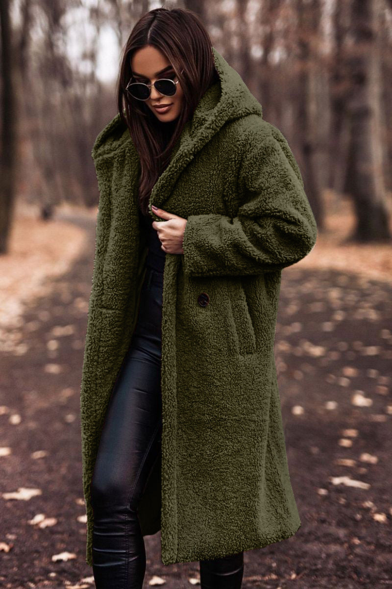 Lexi | Women's Long Hooded Coat - Image 5