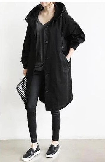 Raegan | Women's Oversized Hooded Trench Coat - Image 9