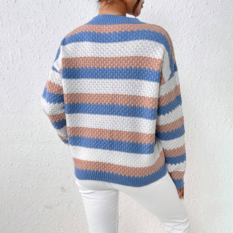 Miley | Women's Oversized Crew Neck Sweater - Image 3