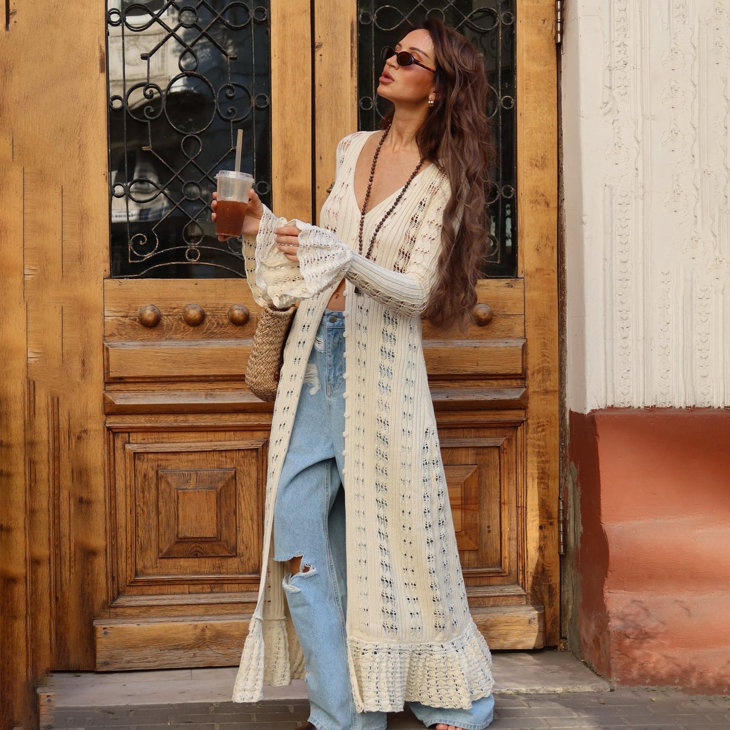 Rachel | Women's Long Boho Cardigan - Image 1