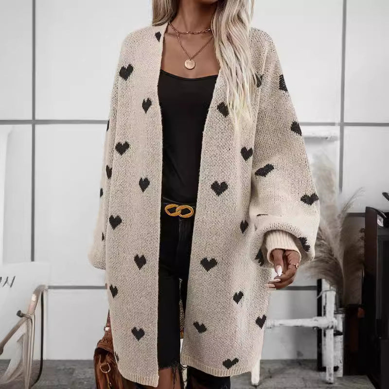 Crystal | Women's Oversized Long Cardigan - Image 2