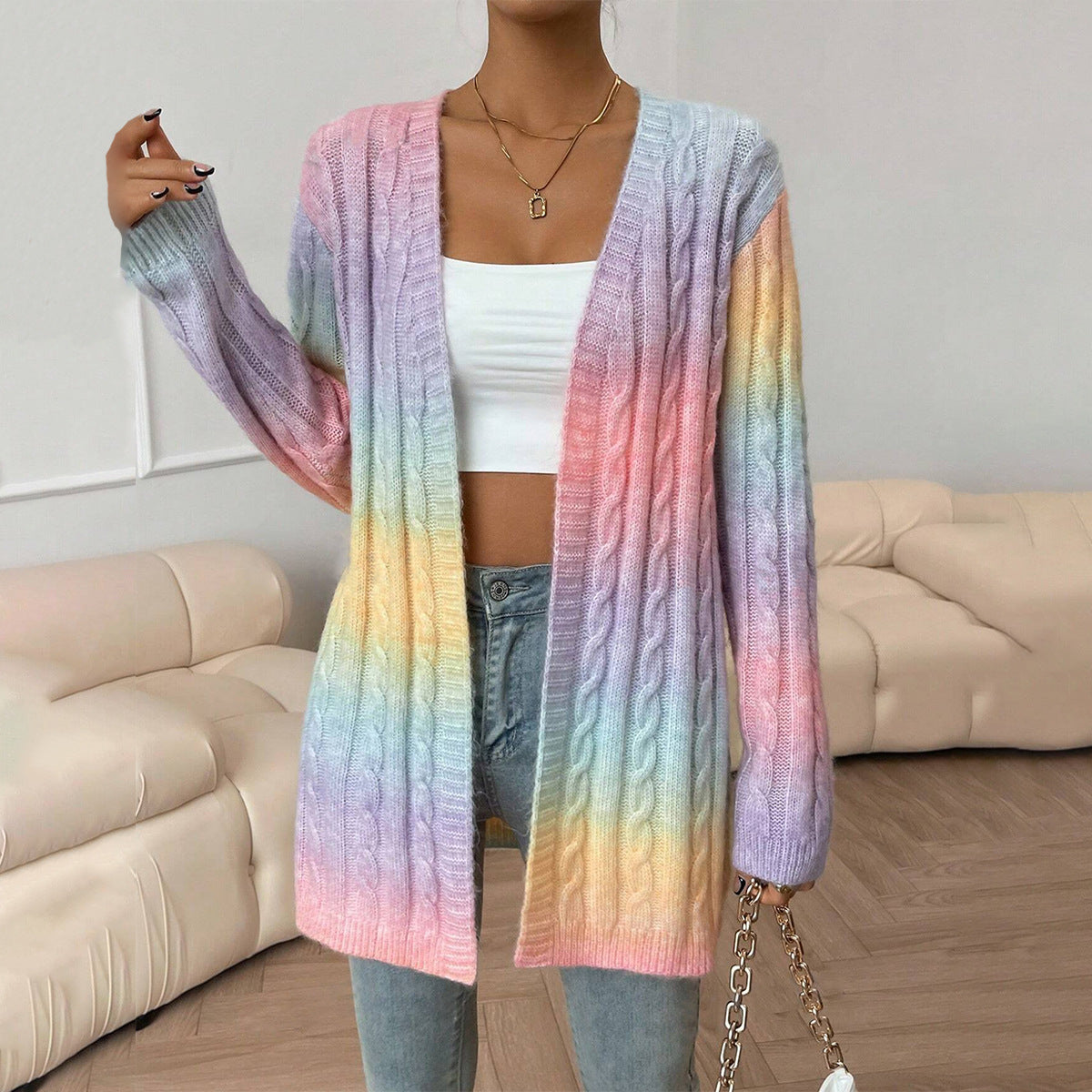 Ann | Women's Long Cardigan Sweater - Image 4