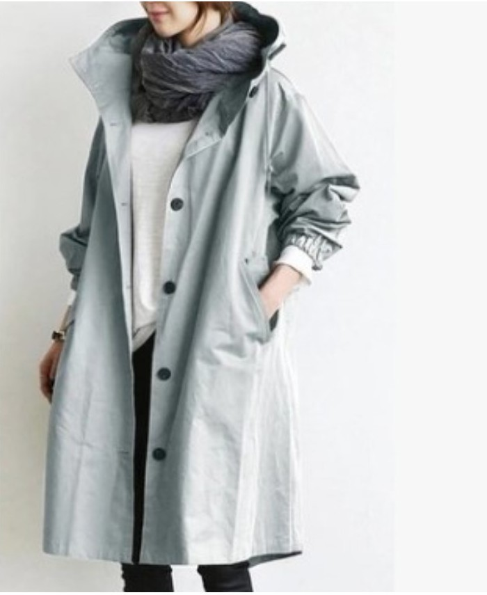 Raegan | Women's Oversized Hooded Trench Coat - Image 5