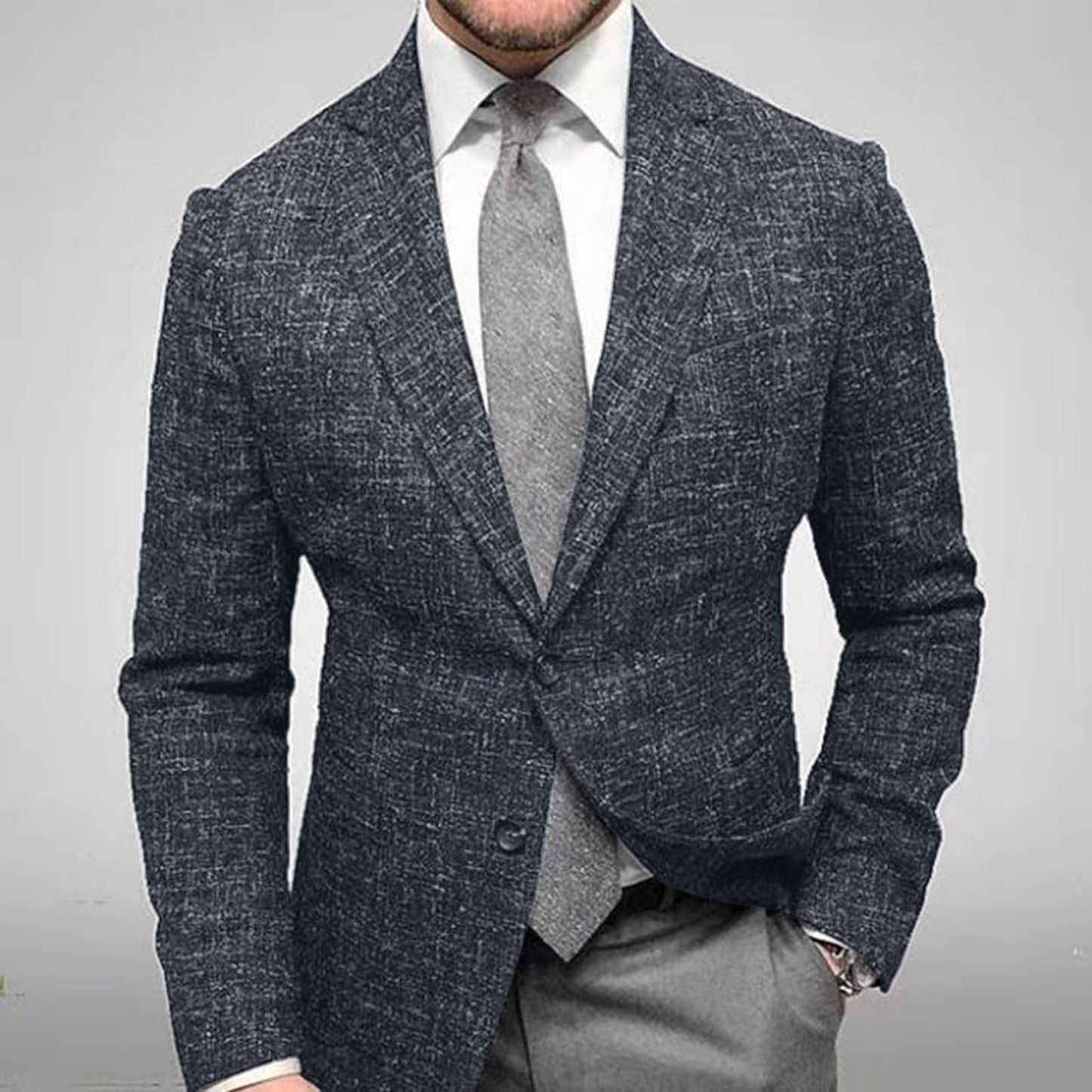 Archie | Men's Slim Fit Notch Lapel Blazer - Image 2