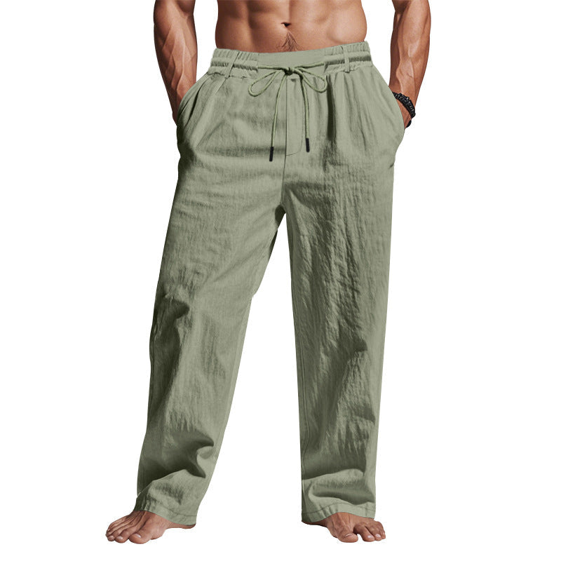 Barney | Men’s Linen Trousers – Relaxed Fit, Breathable Full Length Pants - Image 4