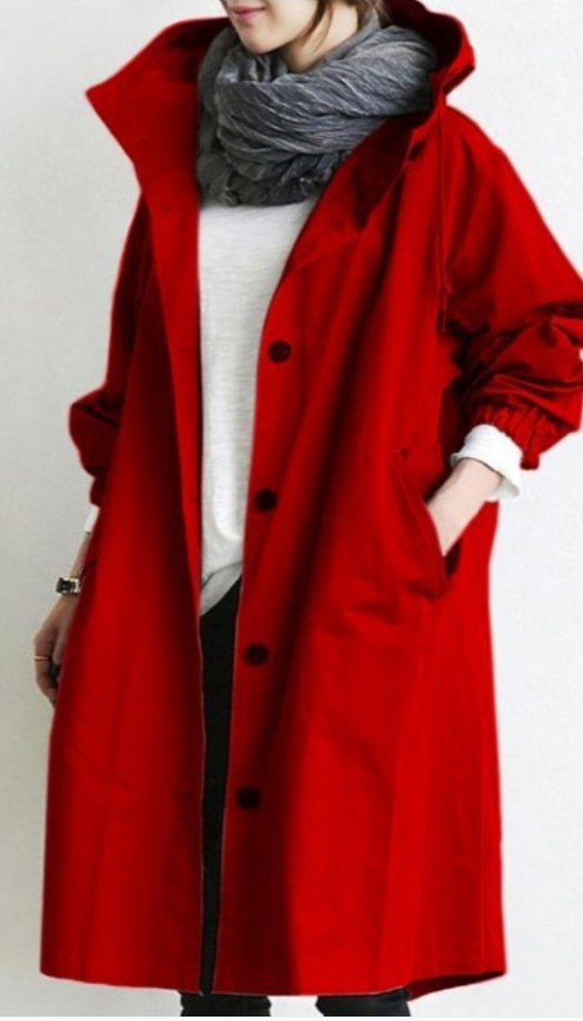 Raegan | Women's Oversized Hooded Trench Coat - Image 10