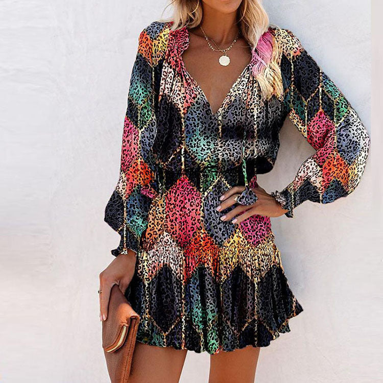 Zoe | Bold Floral Mini Dress for Vibrant Elegance - Image 11