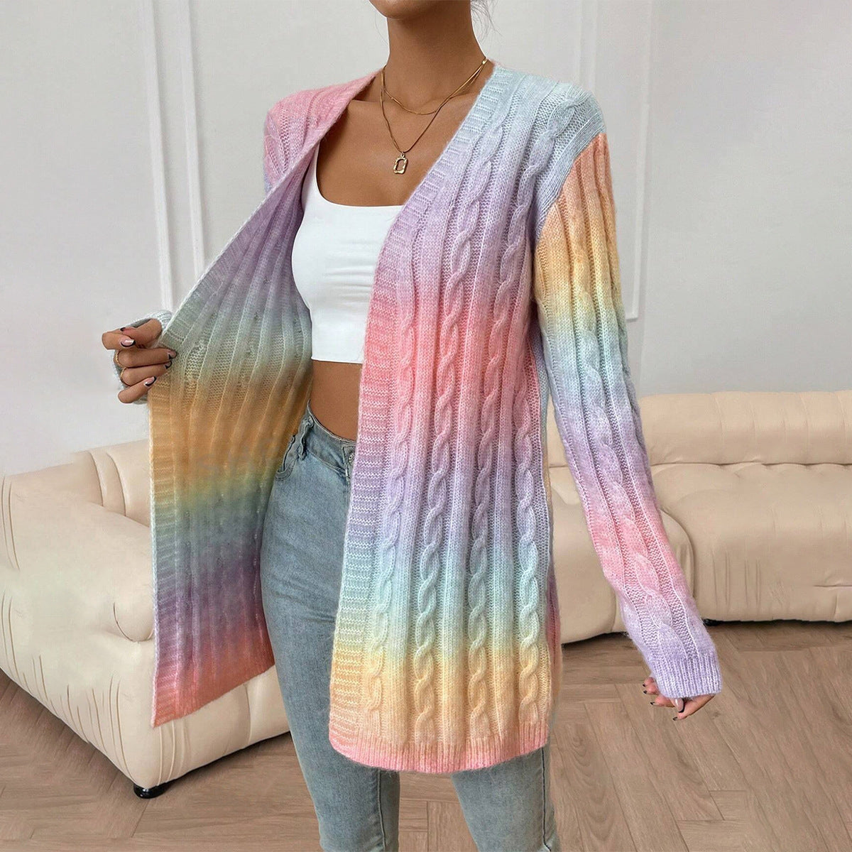 Ann | Women's Long Cardigan Sweater - Image 7