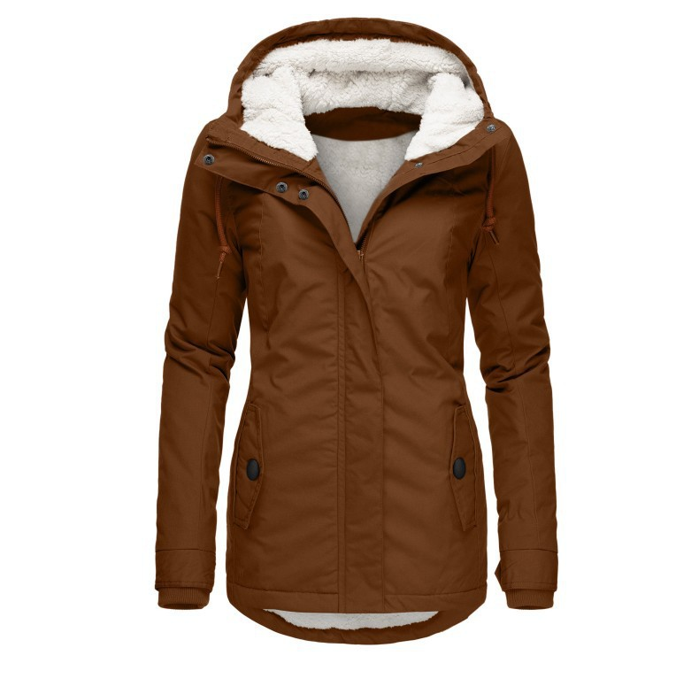 Jessica | Women's Fleece Lined Hooded Jacket - Image 3